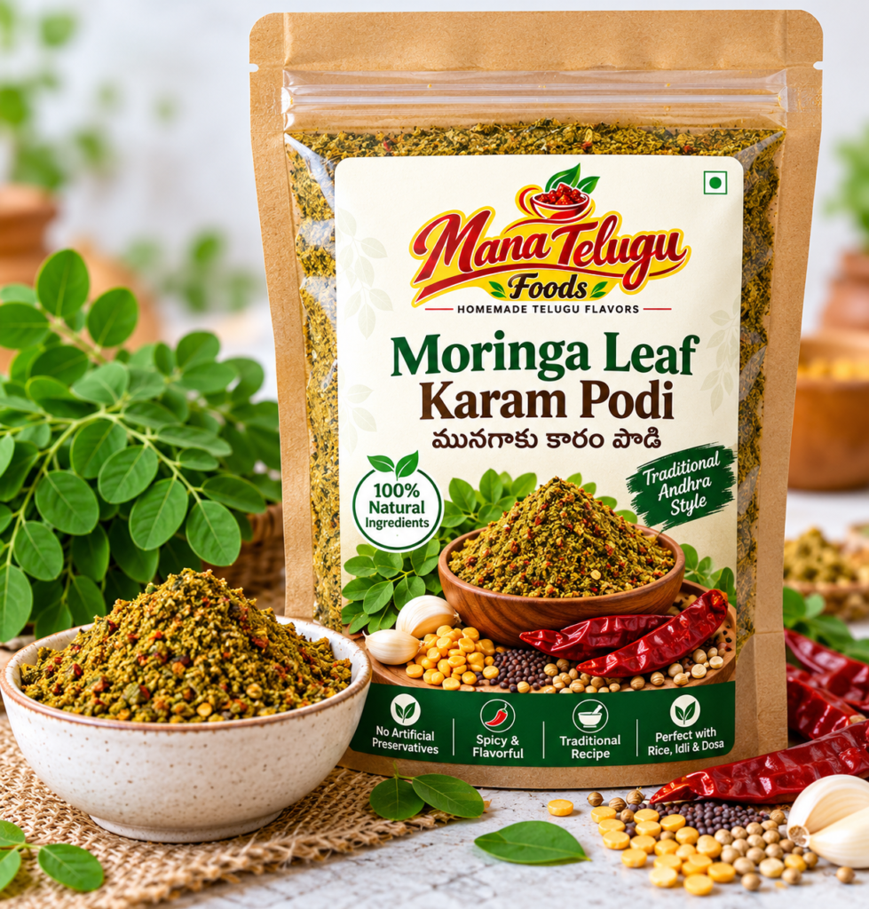 Moringa Leaf Karam Podi – Andhra Style